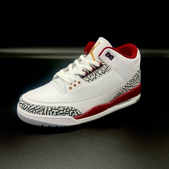 Jordan 3 Cardinal Red - Picture 6 of 9